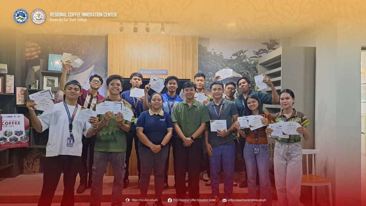 DSSC RCIC Concludes Student Internship with Coffee Appreciation Training